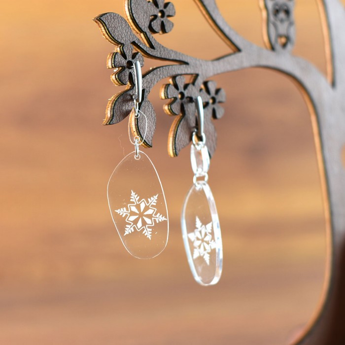 Σκουλαρίκια Snowflake