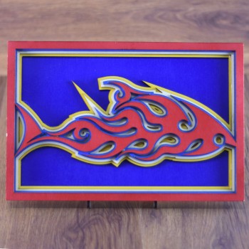Ξύλινο διακοσμητικό Fish_