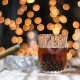 Ποτήρι γυάλινο με χάραξη σε ξύλινο κουτί σετ δώρου