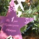 Χειροποίητο Χριστουγεννιάτικο Στολίδι αστέρι τα Πρώτα μου Χριστούγεννα ροζ