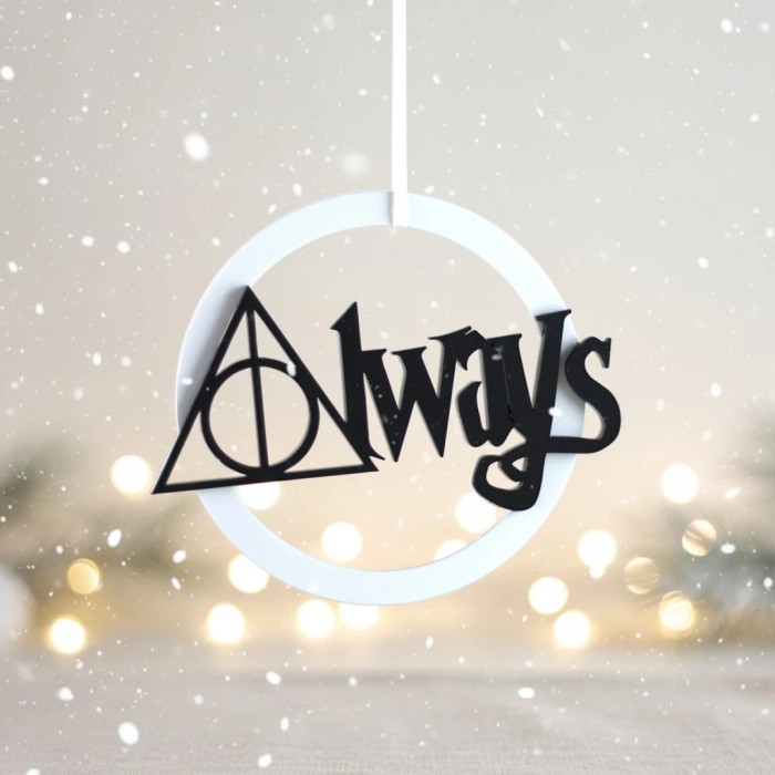Χριστουγεννιάτικο στολίδι Harry Potter Always wh.