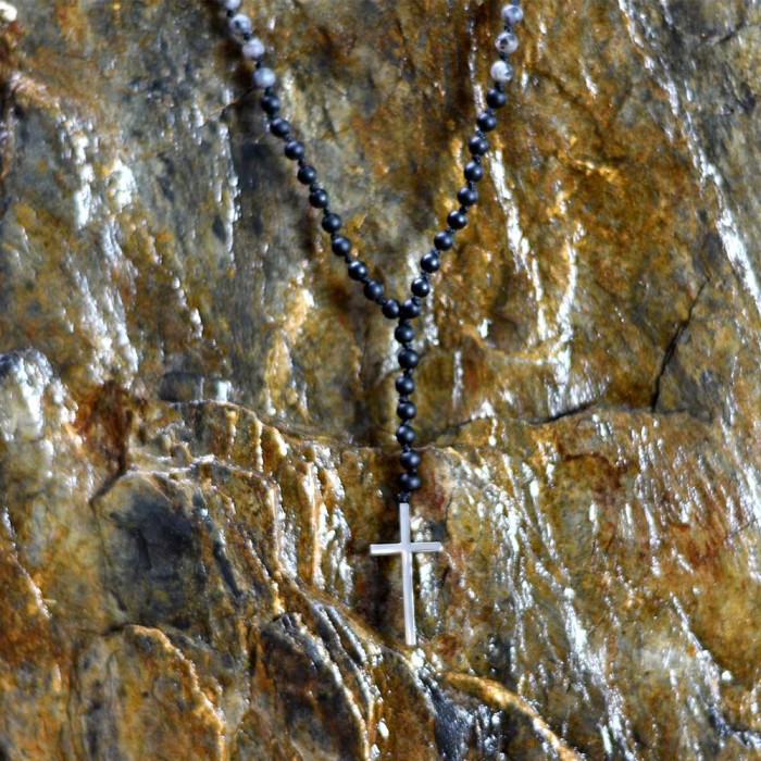 Χειροποίητο ανδρικό κολιέ Chrysostomos CHR-NCL 308