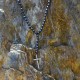 Χειροποίητο ανδρικό κολιέ με σταυρό Chrysostomos CHR-NCL 311