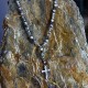 Χειροποίητο ανδρικό κολιέ με σταυρό Chrysostomos CHR-NCL 416