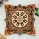 Ξύλινο διακοσμητικό Mandala 12επιπ.
