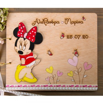 Ξύλινο βιβλίο ευχών Minnie