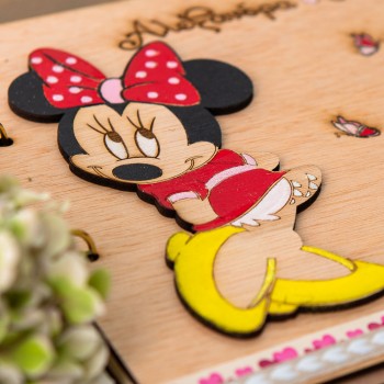Ξύλινο βιβλίο ευχών Minnie