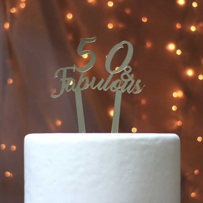 Διακοσμητικό τούρτας γενεθλίων 50 fabulous