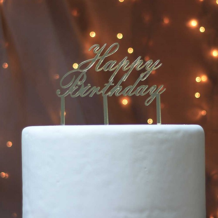 Διακοσμητικό τούρτας γενεθλίων Happy Birthday
