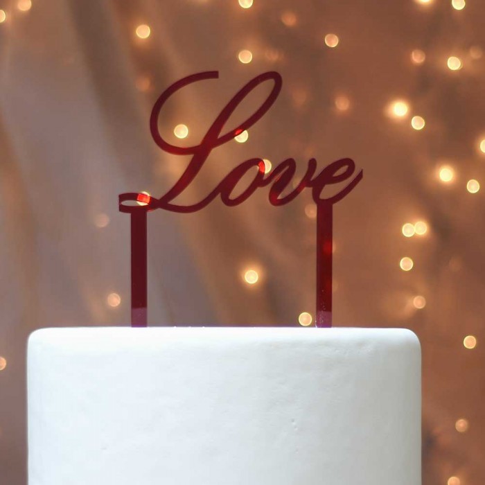 Διακοσμητικό τούρτας Love
