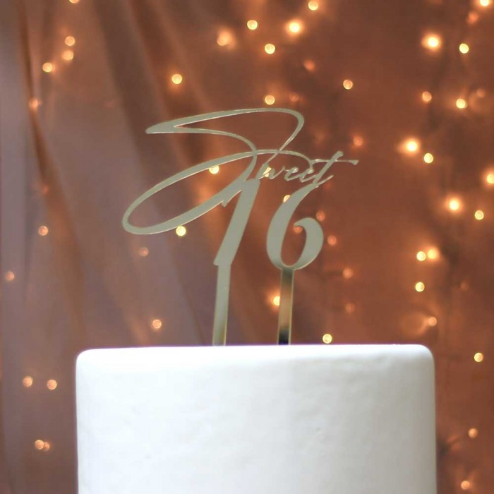Διακοσμητικό τούρτας γενεθλίων Sweet 16