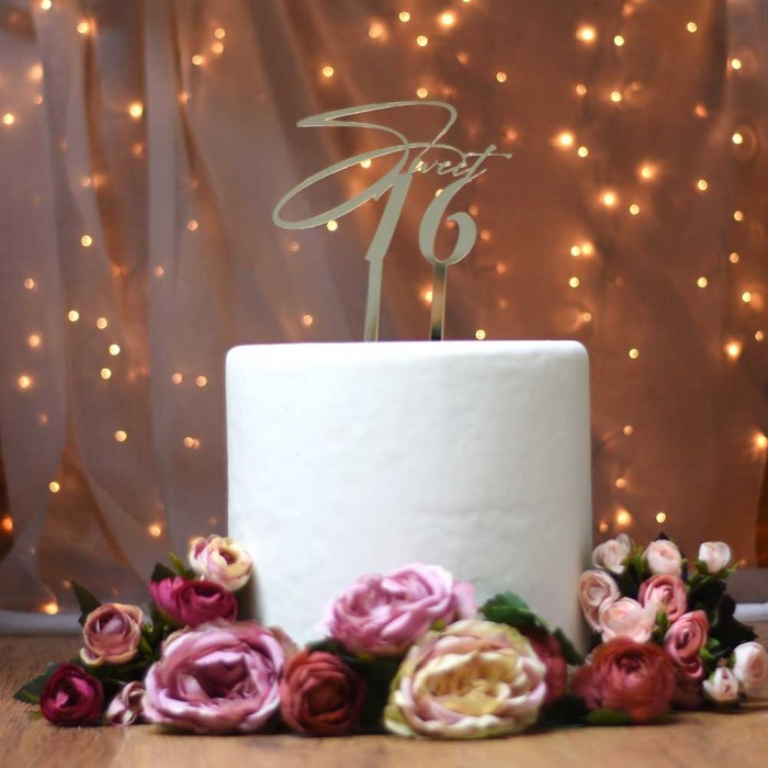 Διακοσμητικό τούρτας γενεθλίων Sweet 16